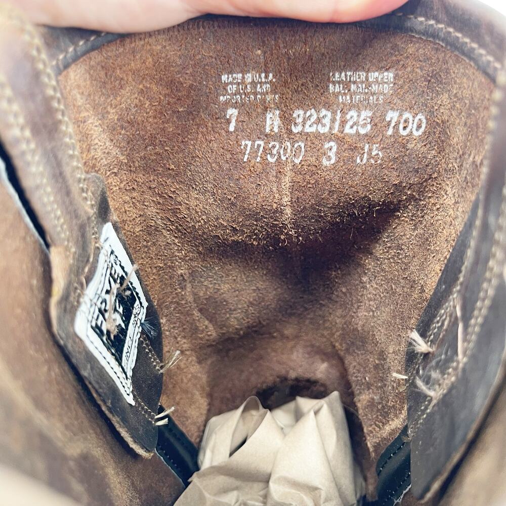 Frye Brown Leather Harness Heeled Boots - Picture 11 of 12